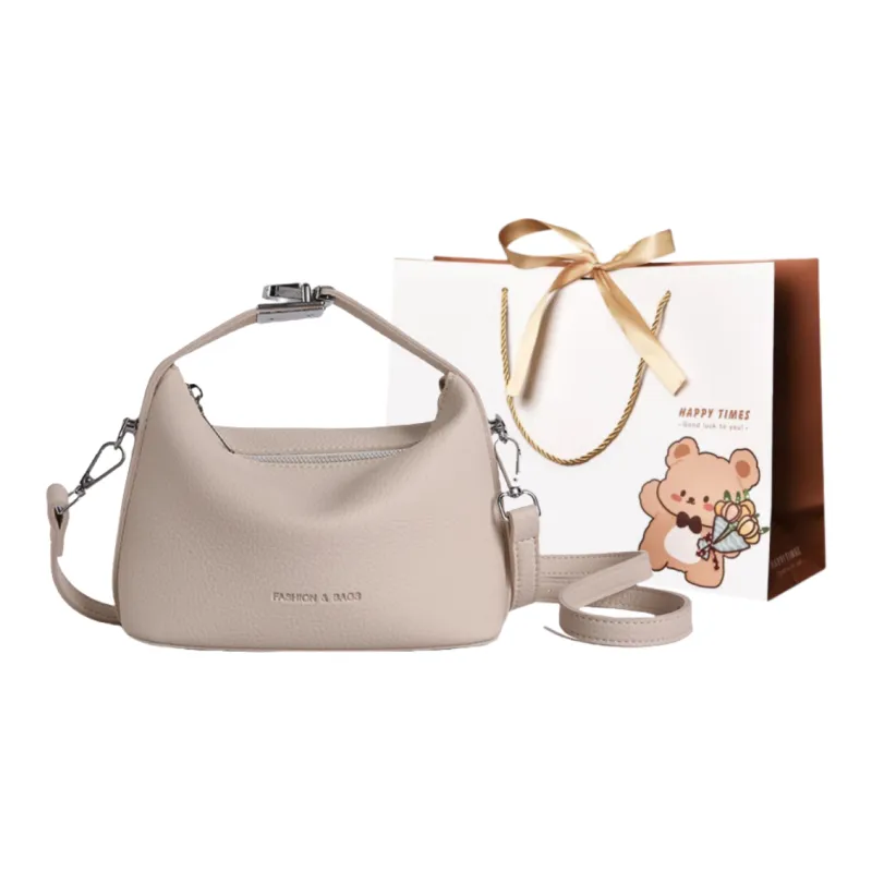 ERANGBEAR PU Crossbody One Shoulder Handbag Regular Women's Ecru, Silver, Black, Light Yellow, Light Green-0
