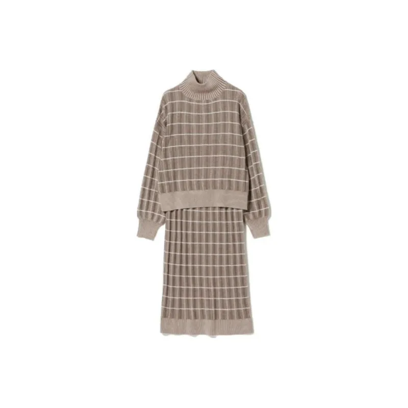 Beams Two Piece Skirt Sets Women's Khaki ＋ Khaki-0