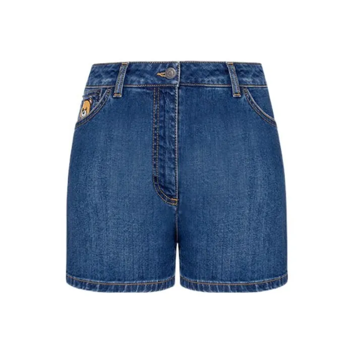 MOSCHINO Denim Shorts Women's Blue-0