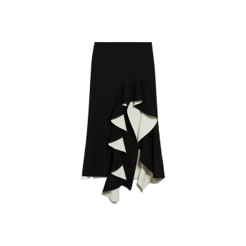 SportMax Casual Long Skirts Women's Black