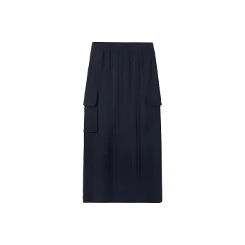 Sunnei Embossed Logo print Midi Skirt