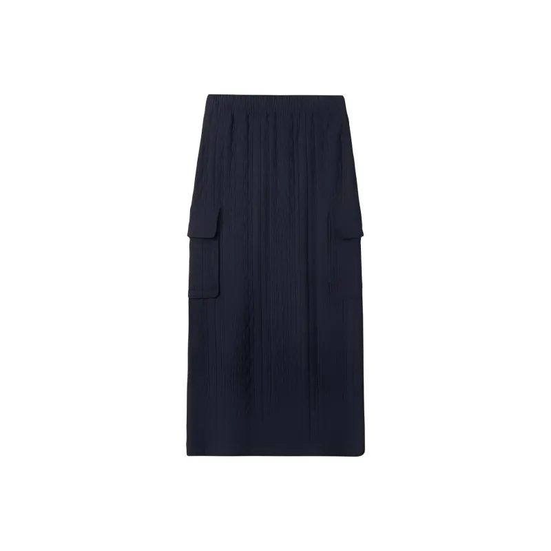 Sunnei Embossed Logo print Midi Skirt-0