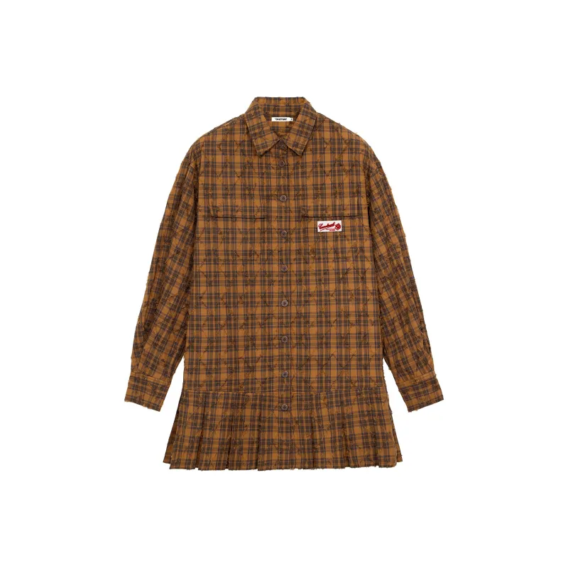 CANOTWAIT_ Spring Summer Long Sleeved Dress Women's-4