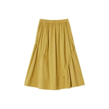 Asuka And New Sake Casual Long Skirts Women's Straw Yellow HCF07