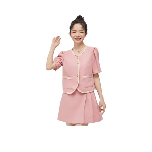D.SIGN Skirt Set Women's Cherry Blossom Cheese