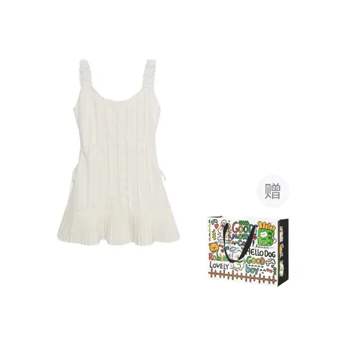 Dippanis Slip Dress Women's White
