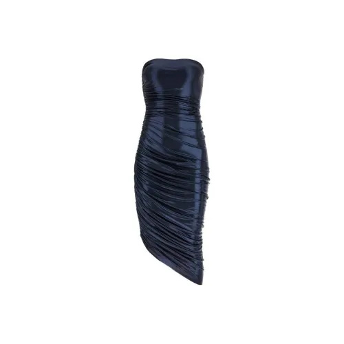 NORMA KAMALI Diana Lamé Midi Dress