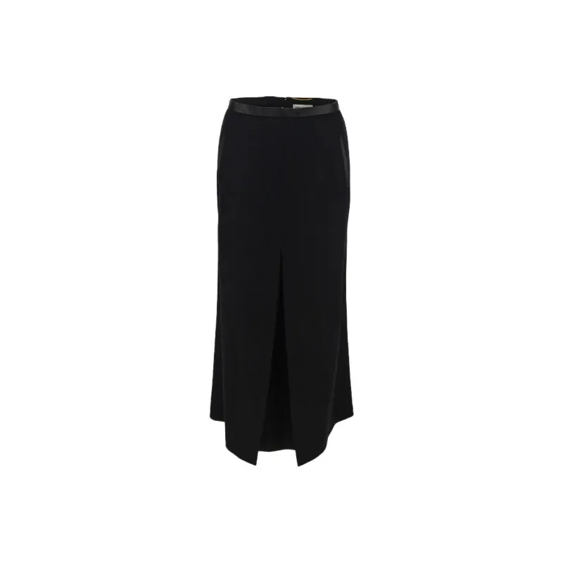 SAINT LAURENT Slit Detailed Skirt-0