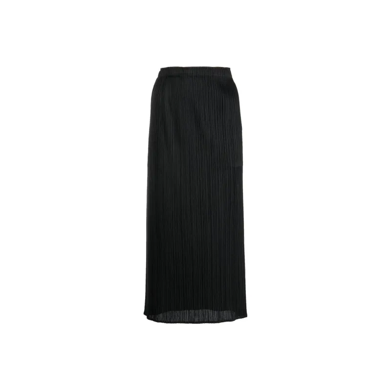 PLEATS PLEASE ISSEY MIYAKE Casual Long Skirts Women's Black-0