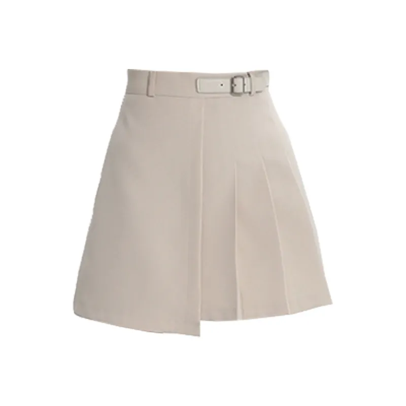 Concubine Zhu Casual Short Skirts Women's Cream Apricot-0