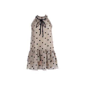 POPO.INFO Sleeveless Dress Women's Brown
