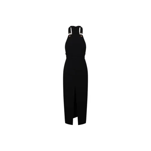 Patou Front slit Dungaree Dress