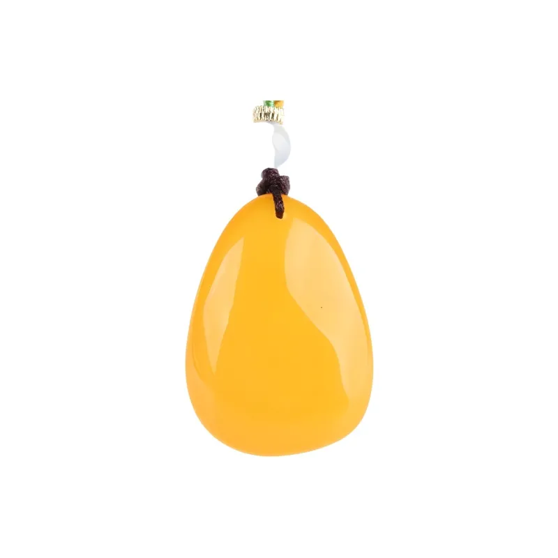 Oushuo Jewelry Amber Beeswax Jade Necklaces Unisex-0
