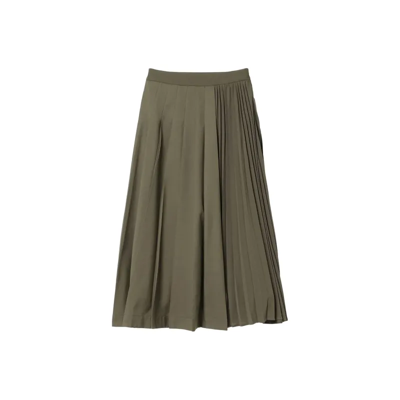 Beams HEART Casual Long Skirt Women's Olive-0