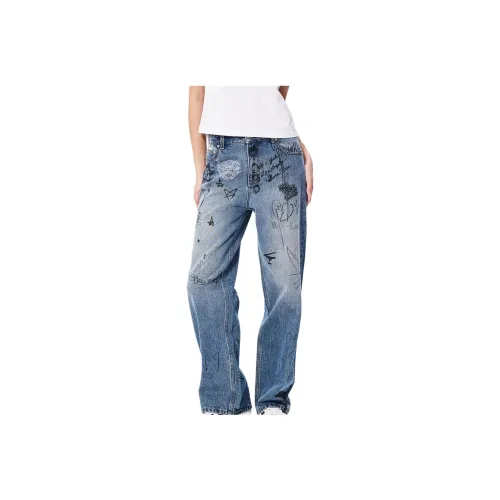 Ed Hardy FW24 Jeans Women's Indigo