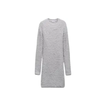 ZARA Long-Sleeved Dresses Women's Light Purple