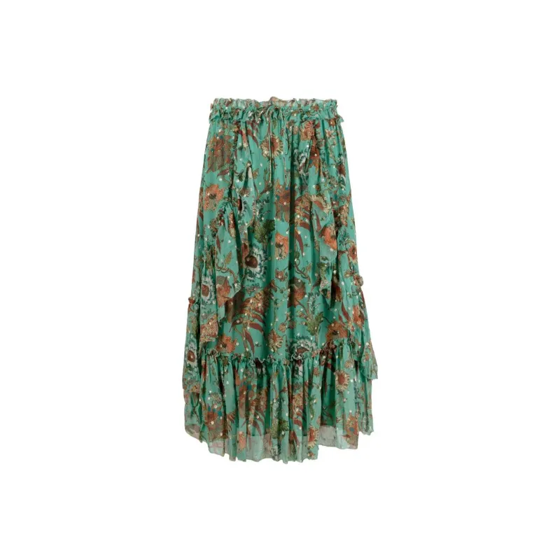 Ulla Johnson Justine Floral print Midi Skirt-0