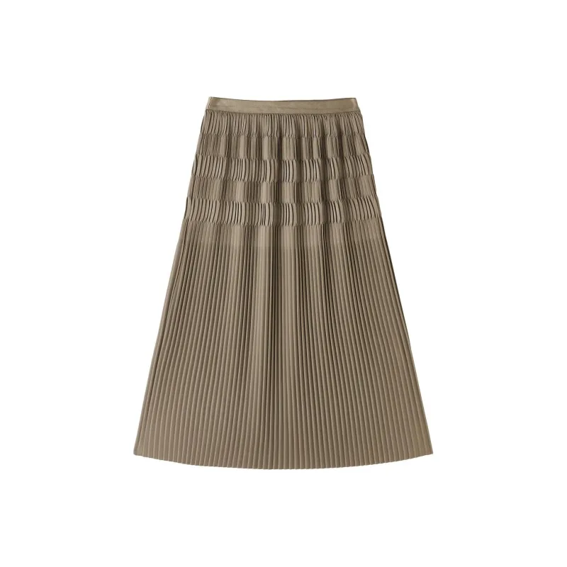 FINITY Casual Long Skirts Women's Light Green-0