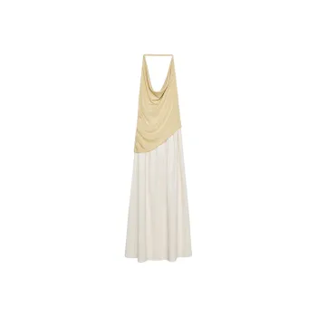 ZARA Slip Dresses Women's Beige