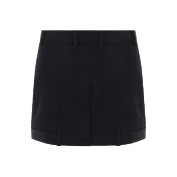 Balenciaga Twill Deconstructed Mini Skirt