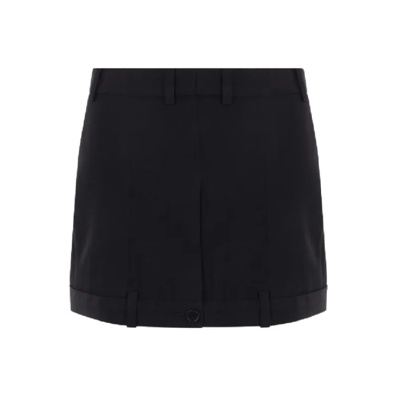 Balenciaga Twill Deconstructed Mini Skirt-0