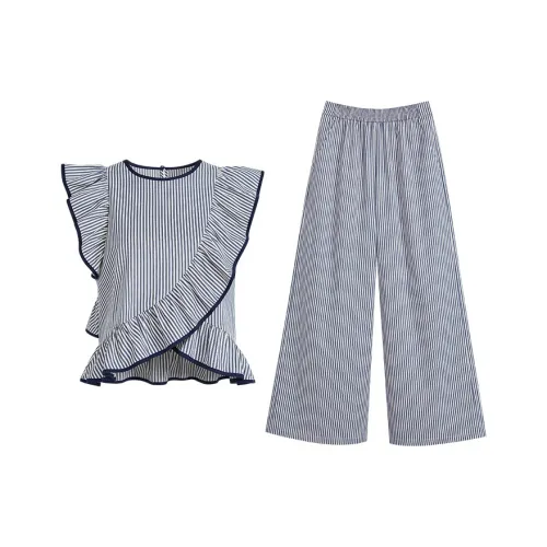 KUOSE Two Piece Set Women's Stripes