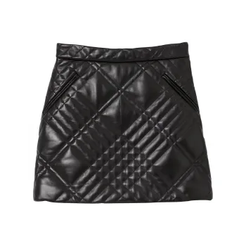 Burberry Casual Short Skirts Women's Black