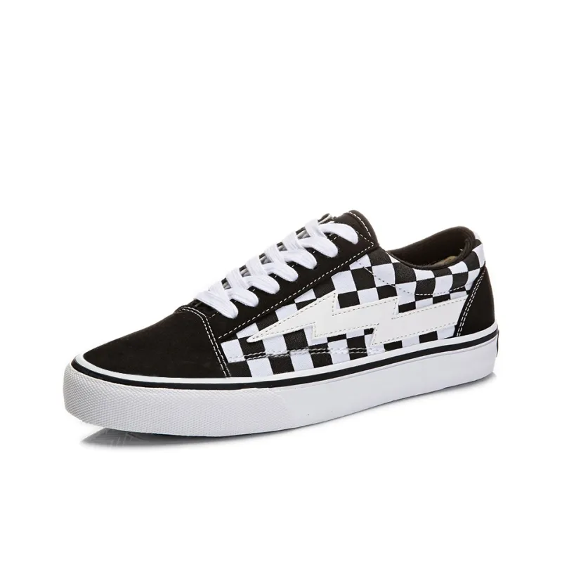 REVENFE X SPOTM x BURNING FLAME Slip Resistant, Abrasion Resistant, Breathable Low Top Canvas Shoes Unisex-30