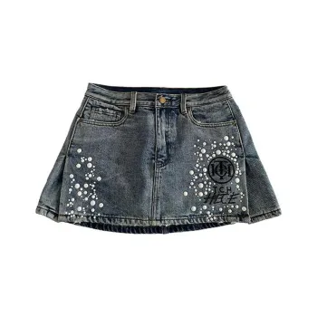 TCH SS23 Denim Short Skirts Women's Blue