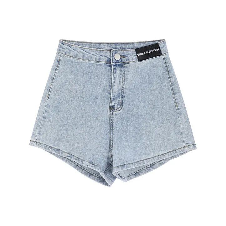 MINCOCROSEPEPPAR Denim Shorts Women's Light Blue-0