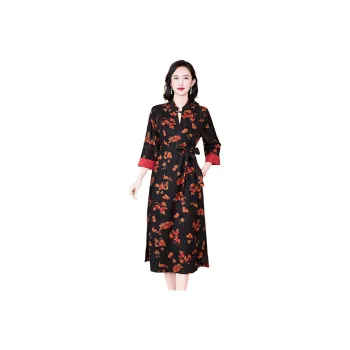 Yi Mengyuan Silk Short Sleeved Dress Women's