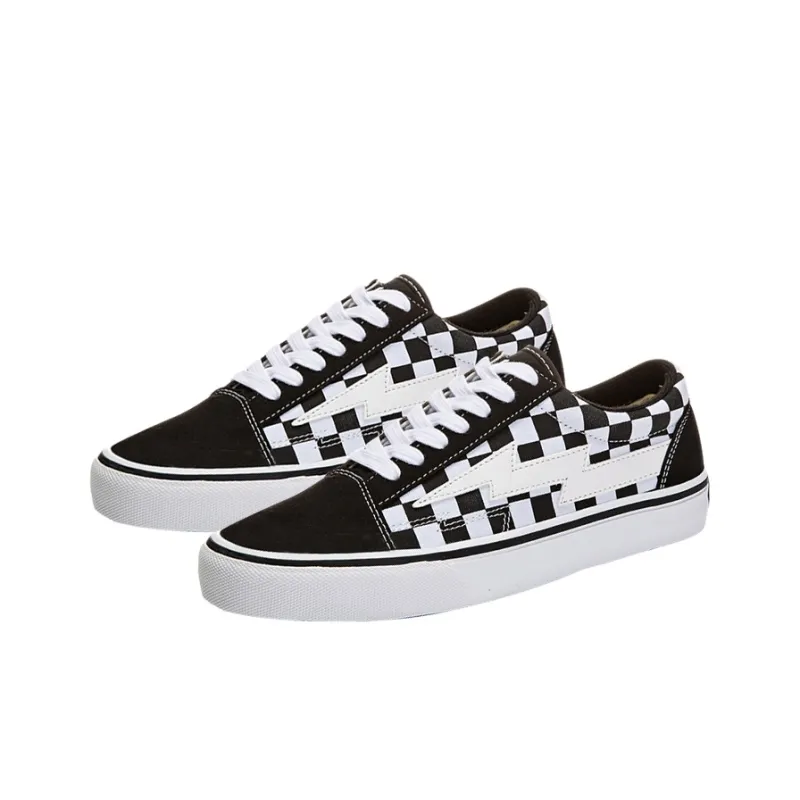 REVENFE X SPOTM x BURNING FLAME Slip Resistant, Abrasion Resistant, Breathable Low Top Canvas Shoes Unisex-31
