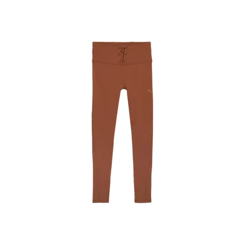PUMA Legging De Traning Côtelé CLOUDSPUN Femme Athletic Trousers Women's Red Brown