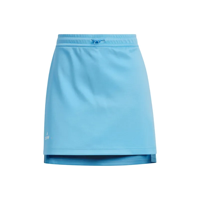 Adidas VERBIAGE KNIT SKIRT Casual Short Skirts Women's Blue-0
