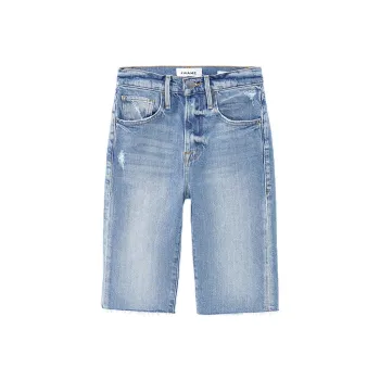 FRAME Distressed-finish Denim Shorts