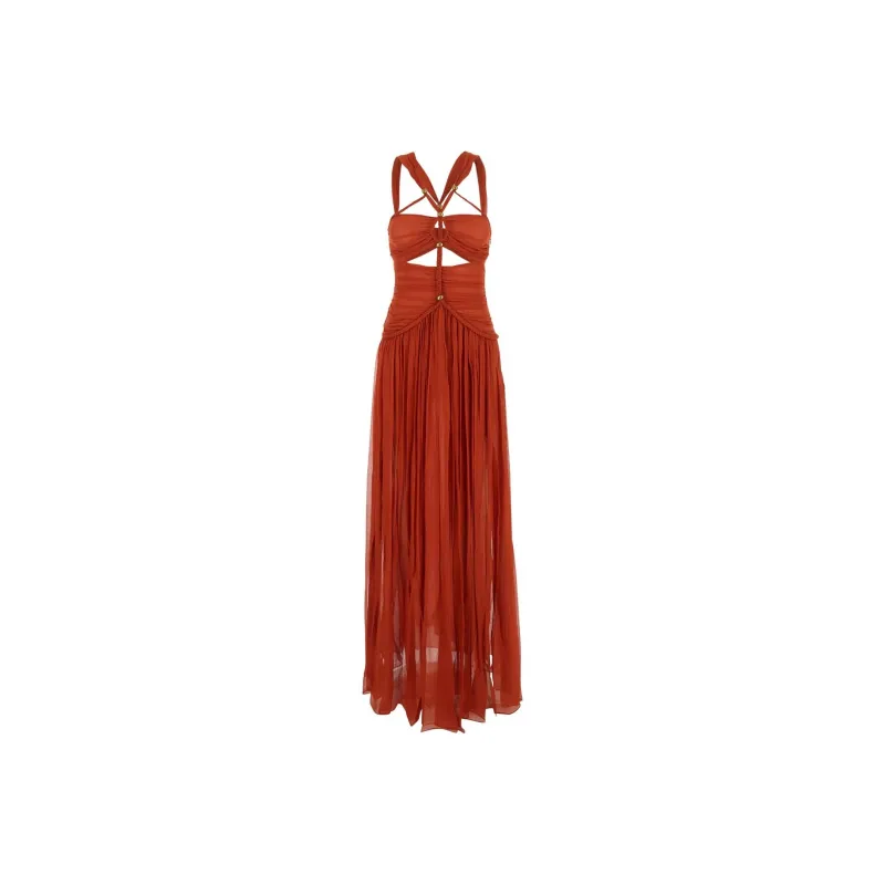 ISABEL MARANT ETOILE Cut Out Flared Hem Long Dress-0