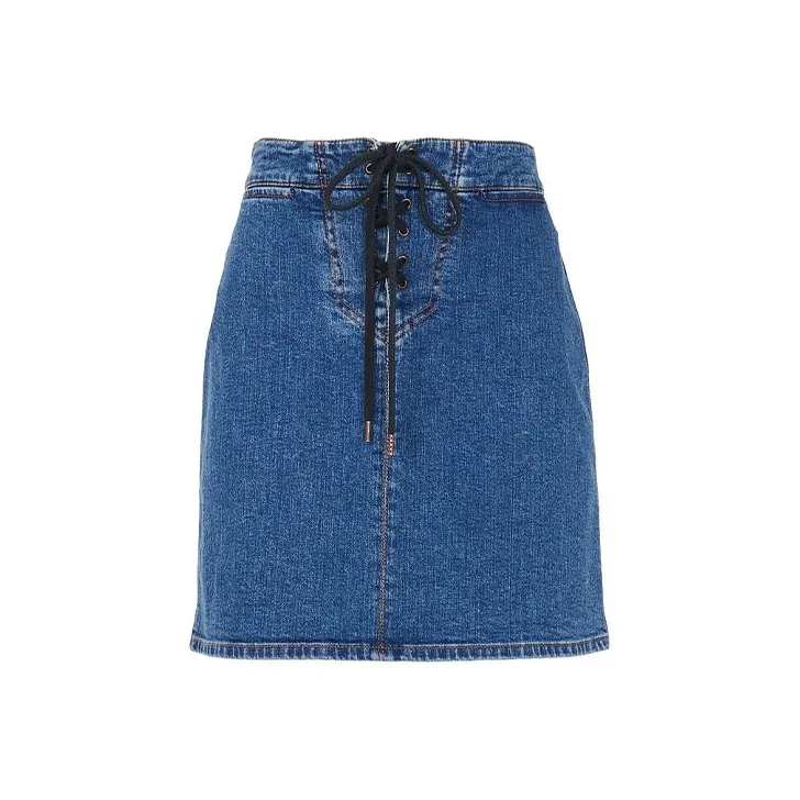 See By Chloe Denim Short Skirts Women's Blue-0