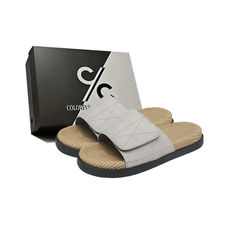 Colorful Creations EVA Cut Out Quiet Slip Resistant Abrasion Resistant Massage Slide Slippers Men's-6