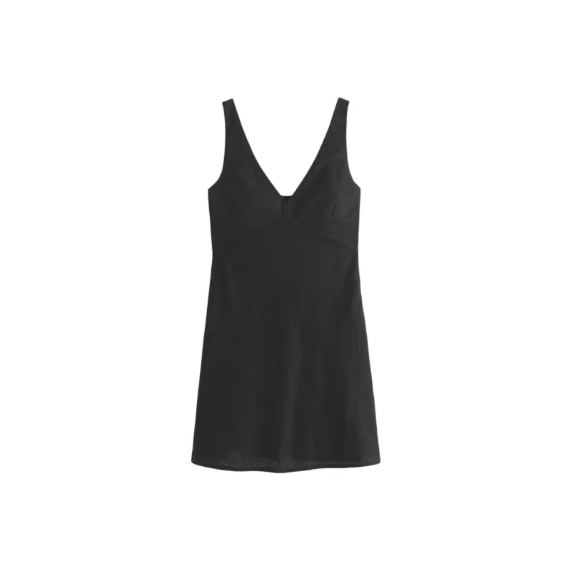Abercrombie＆Fitch Sleeveless Dress Women's Black-0