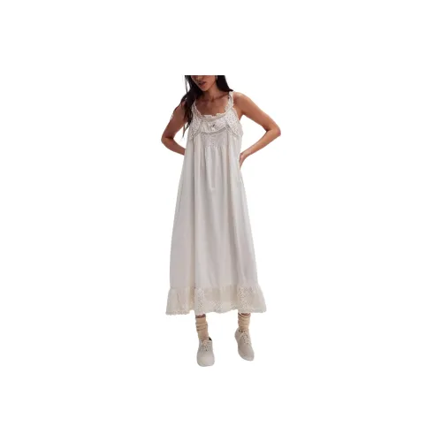 FREE PEOPLE Magnolia Pearl Slip Slip Dresses Women's Pearl White