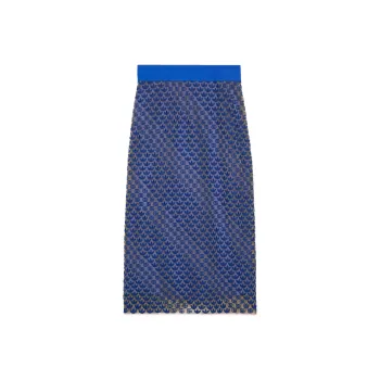 GUCCI X Adidas Gg Tulle Skirt Blue