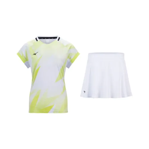 Mizuno Skirt Set Women's Yellow White