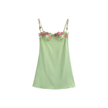 PAZZO Slip Dresses Women's Green