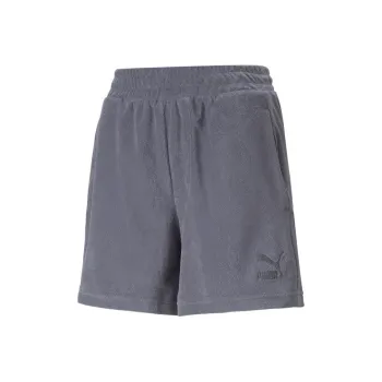 PUMA CLASSICS Toweling Shorts 5' Sports Shorts Women's Gray