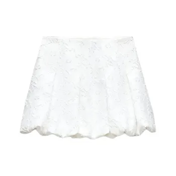 ZARA Casual Short Skirts Women's White