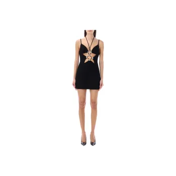 AREA Cut Out Sleeveless Mini Dress