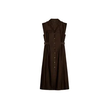ZARA Sleeveless Dress Women's Brown