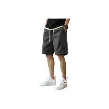 Tonlion Cargo Shorts Men Dark Ink Gray