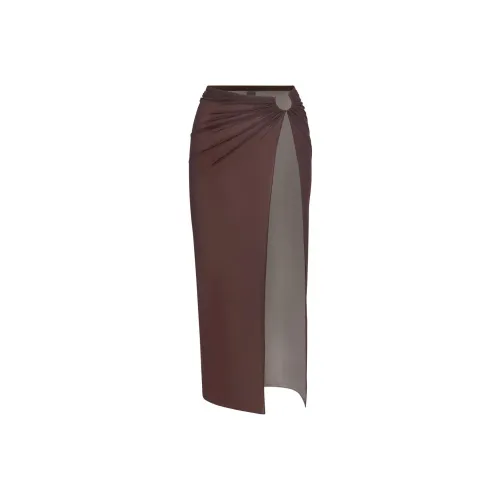 Skims Casual Long Skirts Women's Cocoa