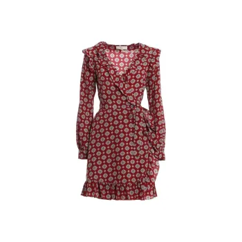 MICHAEL KORS MMK Long Sleeved Dress Women's Red